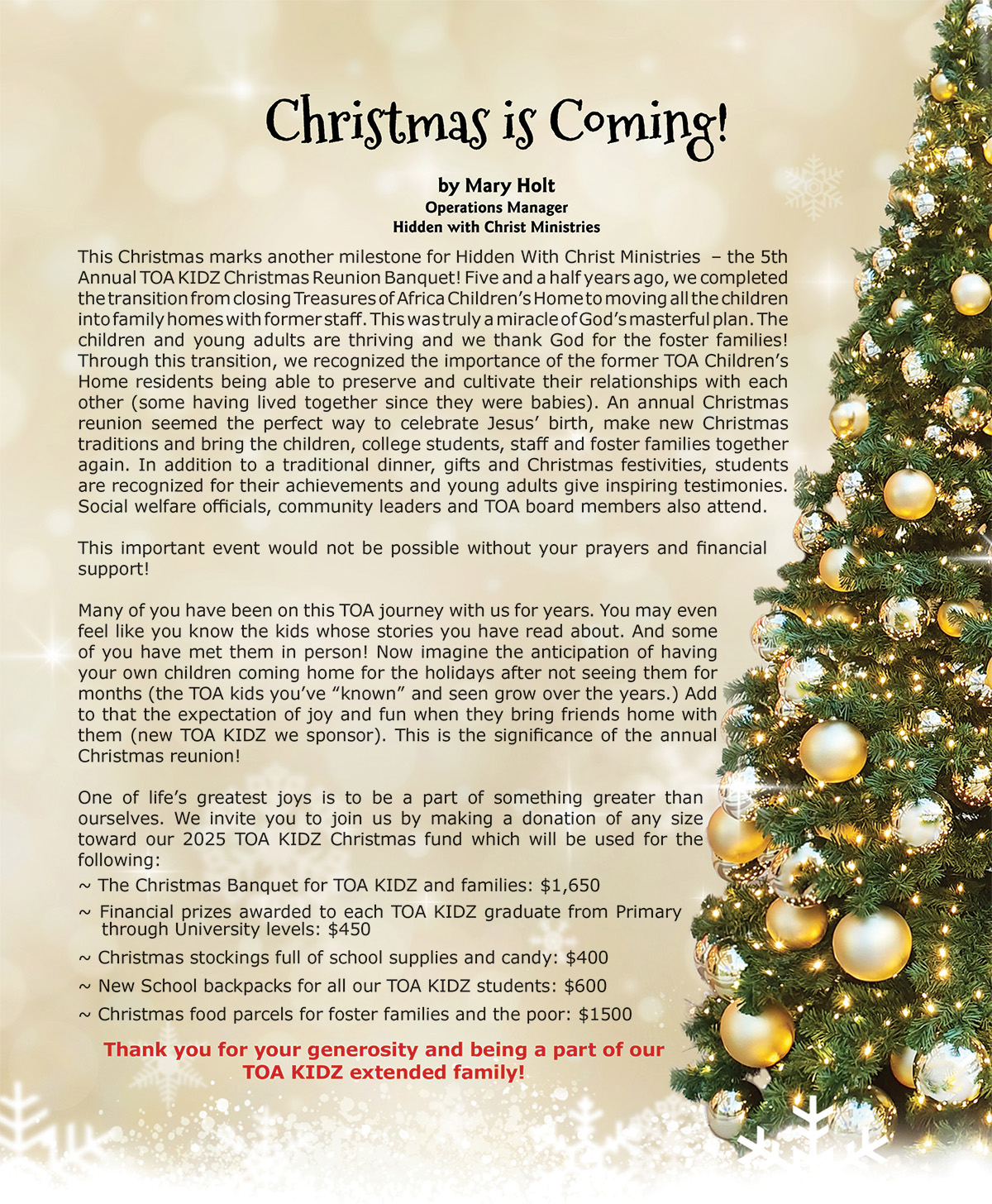 Christmas is Coming - 2025